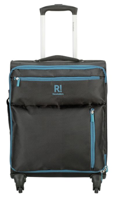 Revelation! Weightless Small 4 Wheel Soft Suitcase - Black.